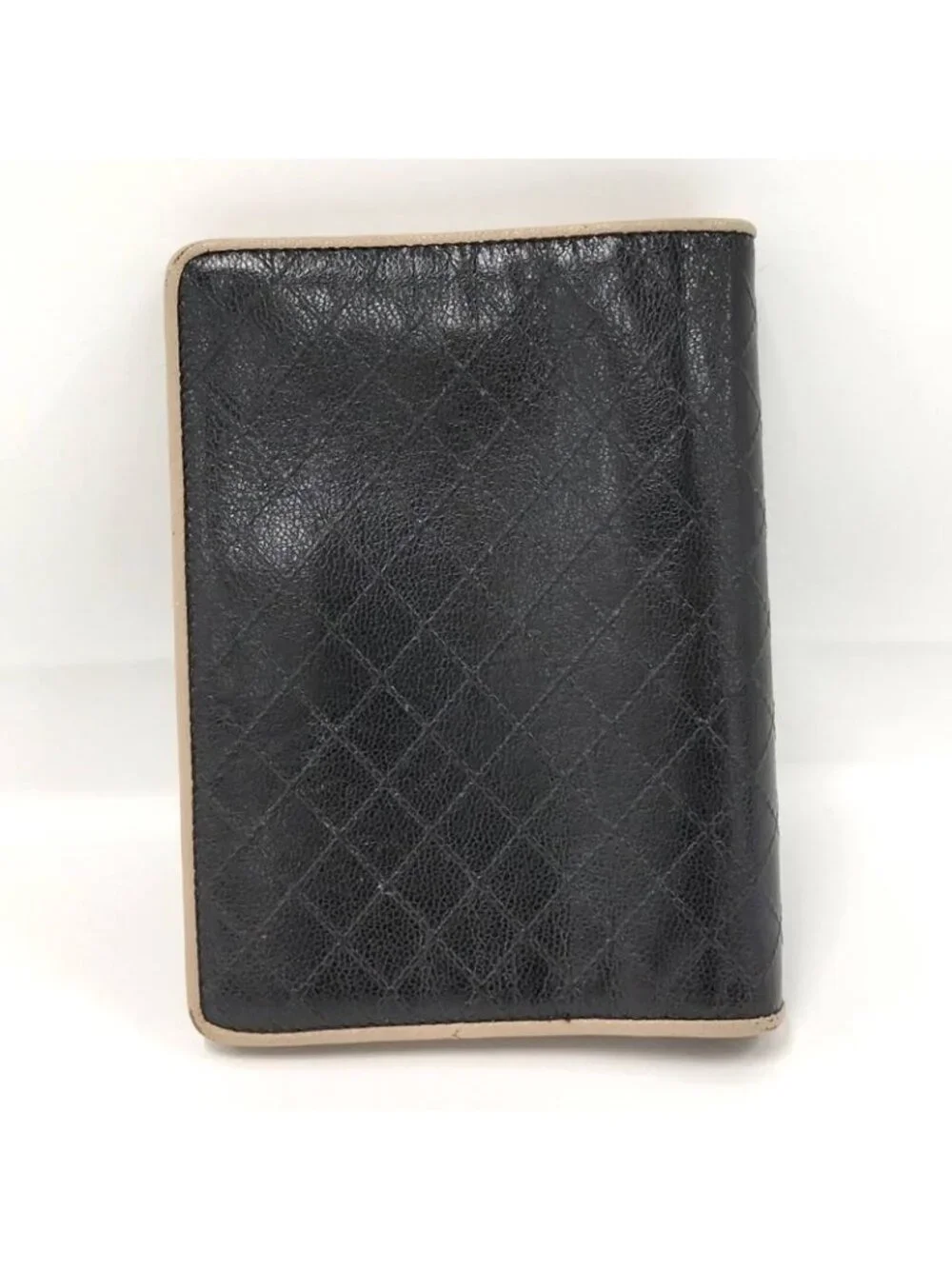 Chanel Notebook Cover Leather Black Agenda